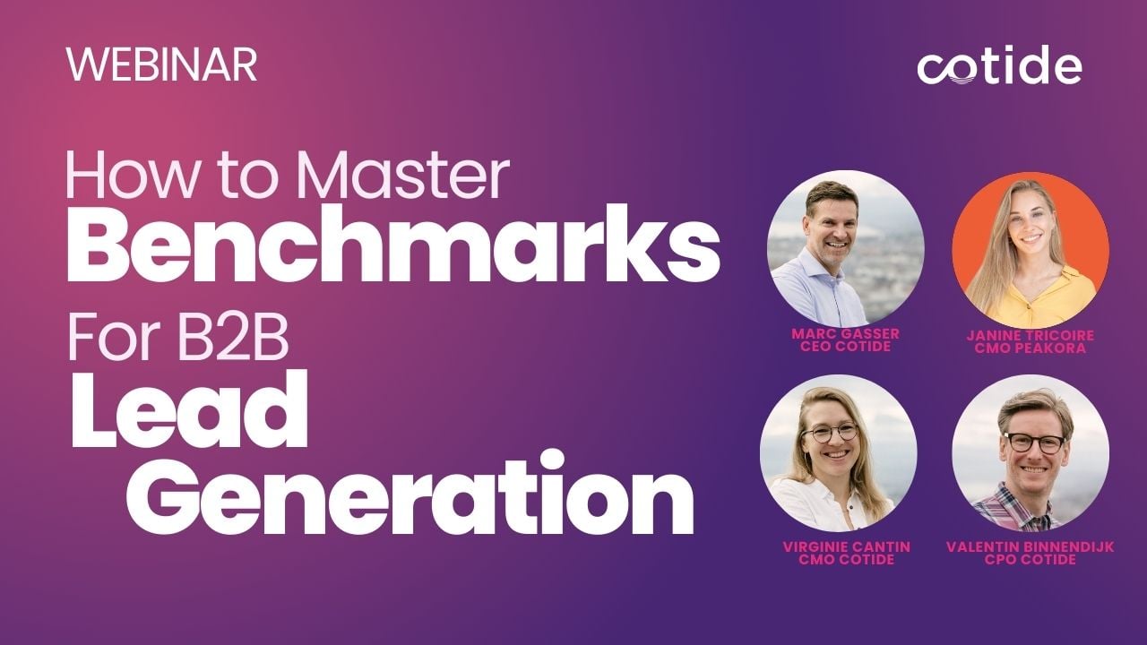 master benchmarks for b2b lead generation